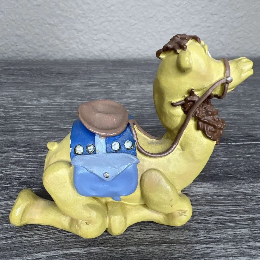 Vintage Russ Berrie Kirks Kritters Nativity Camel And Sheep